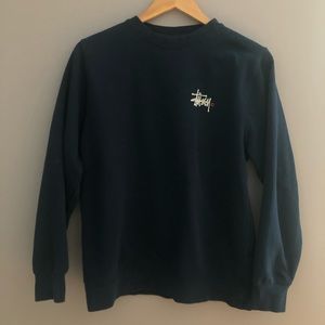 Navy Blue Stussy Crewneck